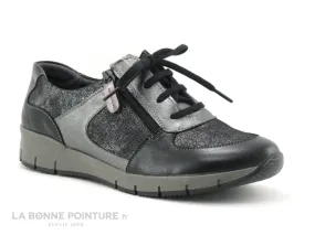 Achat chaussures Suave Femme Basket, vente Suave NANCY 10504T Black Acero Jade - Basket confort Femme